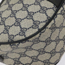 GUCCI GG Supreme Sherry Line Bag PVC Navy Gold Red 89 02 032 Auth BA1735-11