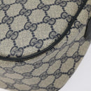 GUCCI GG Supreme Sherry Line Bag PVC Navy Gold Red 89 02 032 Auth BA1735-12