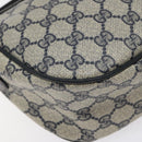 GUCCI GG Supreme Sherry Line Bag PVC Navy Gold Red 89 02 032 Auth BA1735-13