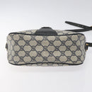 GUCCI GG Supreme Sherry Line Bag PVC Navy Gold Red 89 02 032 Auth BA1735-9