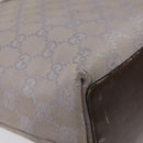 GUCCI GG Canvas Tote Bag Silver Purple 31244 Auth BA1736-16