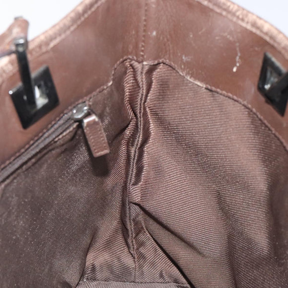 GUCCI GG Canvas Tote Bag Silver Purple 31244 Auth BA1736