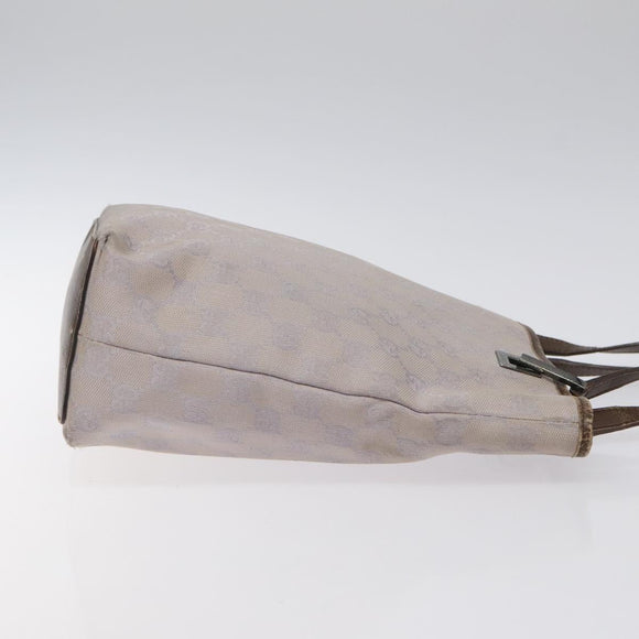 GUCCI GG Canvas Tote Bag Silver Purple 31244 Auth BA1736