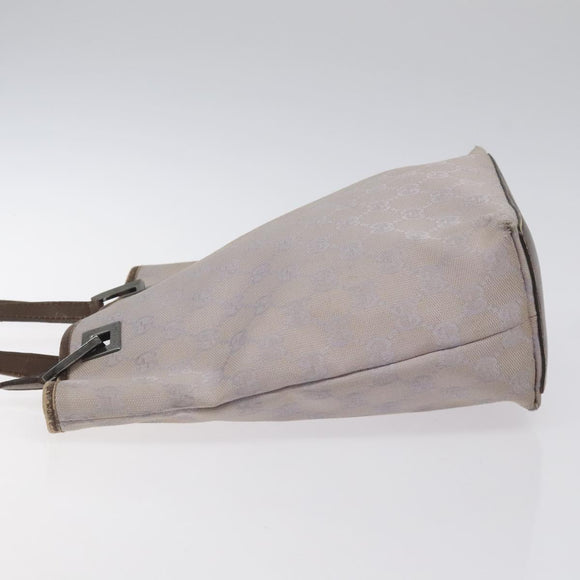 GUCCI GG Canvas Tote Bag Silver Purple 31244 Auth BA1736