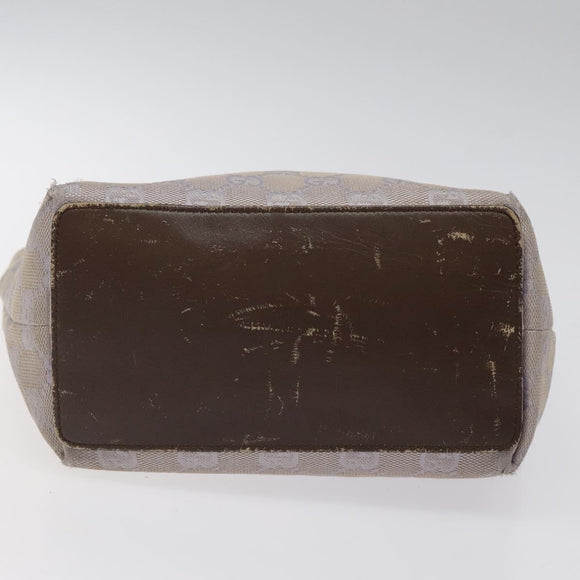 GUCCI GG Canvas Tote Bag Silver Purple 31244 Auth BA1736