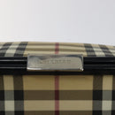 BURBERRY Nova Check Shoulder Bag PVC Beige Auth BA1737-11