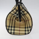 BURBERRY Nova Check Shoulder Bag PVC Beige Auth BA1737-3