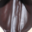 BALLY Quilted Chain Shoulder Bag Leather Beige Gold Auth BA1743-12