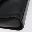 Burberrys Shoulder Bag Leather Black Gold Auth BA1745-14