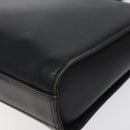 Burberrys Shoulder Bag Leather Black Gold Auth BA1745-15