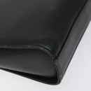 Burberrys Shoulder Bag Leather Black Gold Auth BA1745-16