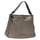 Salvatore Ferragamo Shoulder Bag Leather Champagne Gold Auth BA1746-1