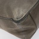 Salvatore Ferragamo Shoulder Bag Leather Champagne Gold Auth BA1746-14