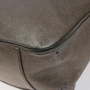 Salvatore Ferragamo Shoulder Bag Leather Champagne Gold Auth BA1746-12