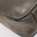 Salvatore Ferragamo Shoulder Bag Leather Champagne Gold Auth BA1746-16