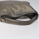 Salvatore Ferragamo Shoulder Bag Leather Champagne Gold Auth BA1746-7