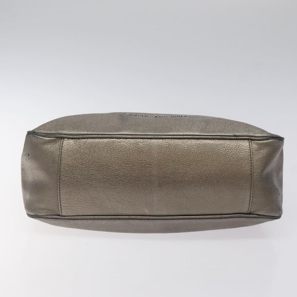 Salvatore Ferragamo Shoulder Bag Leather Champagne Gold Auth BA1746