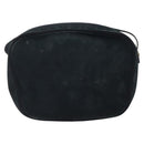 Salvatore Ferragamo Shoulder Bag Suede Navy Gold Auth BA1748-2