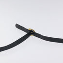 Salvatore Ferragamo Shoulder Bag Suede Navy Gold Auth BA1748-8