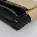 Salvatore Ferragamo Shoulder Bag Taurillon Leather Beige Gold Auth BA1749-9