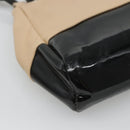 Salvatore Ferragamo Shoulder Bag Taurillon Leather Beige Gold Auth BA1749-16