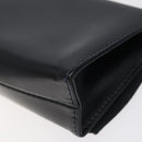 Salvatore Ferragamo Pouch Shoulder Bag Leather Navy Gold Auth BA1758-12