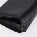 Salvatore Ferragamo Pouch Shoulder Bag Leather Navy Gold Auth BA1758-13