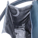 Salvatore Ferragamo Pouch Shoulder Bag Leather Navy Gold Auth BA1758-18