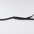 Salvatore Ferragamo Pouch Shoulder Bag Leather Navy Gold Auth BA1758-8