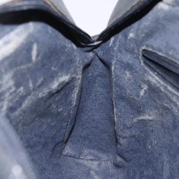 GUCCI GG Supreme Sherry Line Shoulder Bag PVC Navy Gold 14 02 005 Auth BA1764