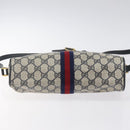 GUCCI GG Supreme Sherry Line Shoulder Bag PVC Navy Gold 14 02 005 Auth BA1764-5