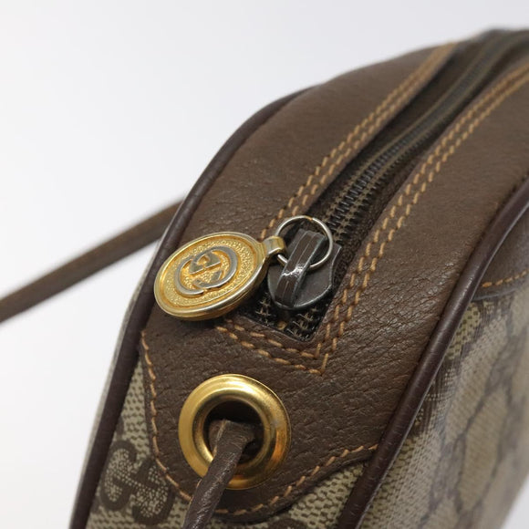 GUCCI GG Supreme Web Sherry Line Shoulder Bag PVC 007 58 6112 8031 Auth BA1765