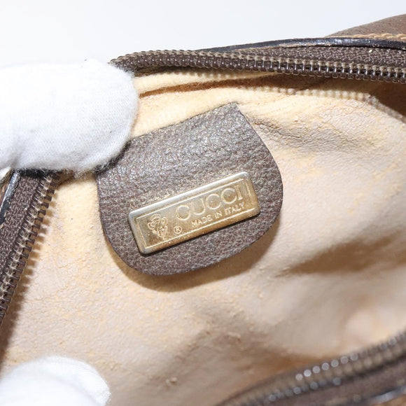 GUCCI GG Supreme Web Sherry Line Shoulder Bag PVC 007 58 6112 8031 Auth BA1765