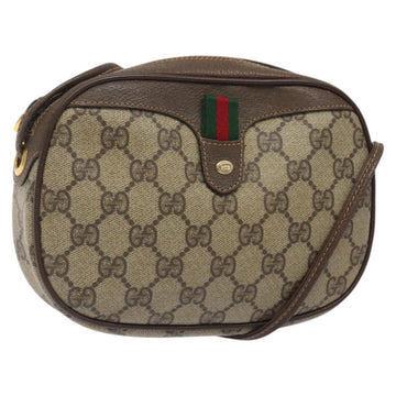 GUCCI GG Supreme Web Sherry Line Shoulder Bag PVC 007 58 6112 8031 Auth BA1765