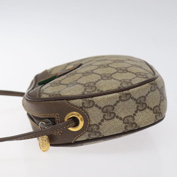 GUCCI GG Supreme Web Sherry Line Shoulder Bag PVC 007 58 6112 8031 Auth BA1765