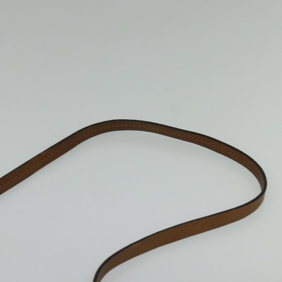 Chloe Shoulder Bag Leather Brown Gold Auth BA1767