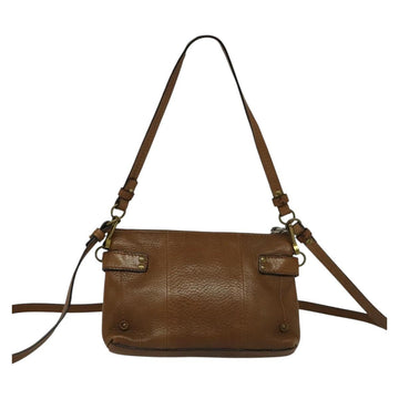 Chloe Shoulder Bag Leather Brown Gold Auth BA1767 - 0