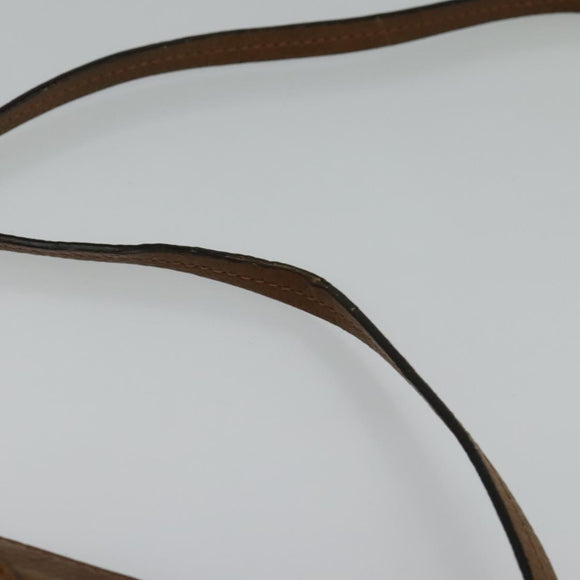 Chloe Shoulder Bag Leather Brown Gold Auth BA1767