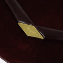 Salvatore Ferragamo Shoulder Bag Suede Bordeaux Gold Auth BA1768-9