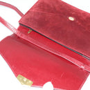 Salvatore Ferragamo Shoulder Bag Suede Bordeaux Gold Auth BA1768-10