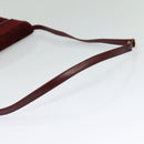 Salvatore Ferragamo Shoulder Bag Suede Bordeaux Gold Auth BA1768-7