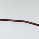 Salvatore Ferragamo Shoulder Bag Suede Bordeaux Gold Auth BA1768-8