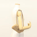 CHANEL Matelasse Chain Waist bag Lamb Skin Beige Gold CC Auth BA1769-23