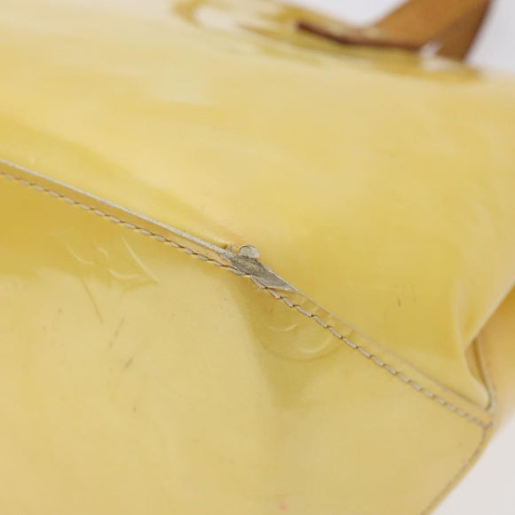 LOUIS VUITTON Monogram Vernis Reade PM Hand Bag Gris M91145 LV Auth BA1770