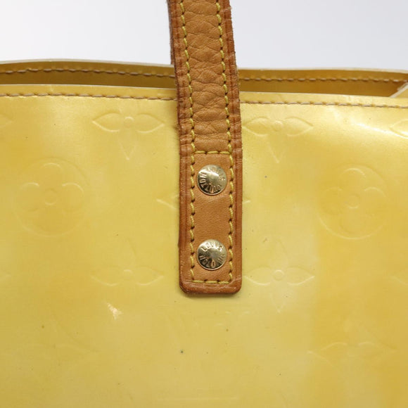 LOUIS VUITTON Monogram Vernis Reade PM Hand Bag Gris M91145 LV Auth BA1770