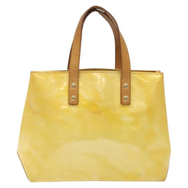 LOUIS VUITTON Monogram Vernis Reade PM Hand Bag Gris M91145 LV Auth BA1770 - 0