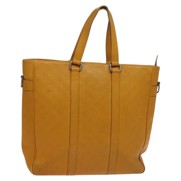 LOUIS VUITTON Damier Infini  Neo Tadao Bag 2way Yellow N41228 LV Auth BA1777