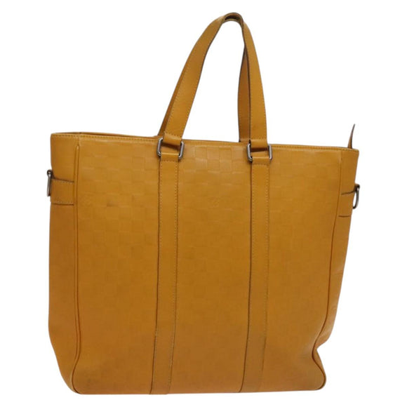 LOUIS VUITTON Damier Infini  Neo Tadao Bag 2way Yellow N41228 LV Auth BA1777