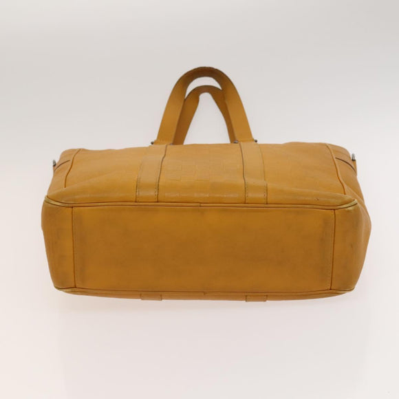LOUIS VUITTON Damier Infini  Neo Tadao Bag 2way Yellow N41228 LV Auth BA1777