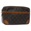 LOUIS VUITTON Monogram Compiegne 28 Clutch Bag M51845 LV Auth BA1787-1